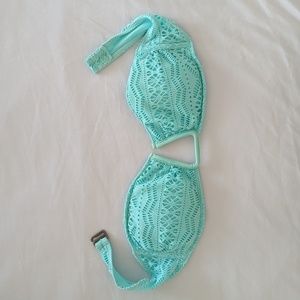 Hollister Swim Mint Bandeau Bikini Top